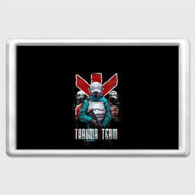 Магнит 45*70 с принтом CYBERPUNK TRAUMA TEAM в городе Новоалтайск, Пластик | Размер: 78*52 мм; Размер печати: 70*45 | Тематика изображения на принте: ambulance | cd prodject | cyberpunk 2077 | future | game | japan | kianu | logo | medicine | pc | rpg | samurai | trauma | trauma team | банды | будущее | игры | киану ривз | киберпанк | киберпанк 2077 | киборги | компьютер | медики скорая 