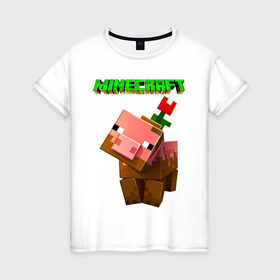 Женская футболка хлопок с принтом Minecraft в городе Новоалтайск, 100% хлопок | прямой крой, круглый вырез горловины, длина до линии бедер, слегка спущенное плечо | minecraft | алекс | белый | блоки | ведьма | взрывчатка | визера | волк | гаст | добывать | дракон | зеленый куб | зомби | игра | крафт | крипер | кубики | лошадка | майн | майнкрафт | манкрафт | овечка | оцелот