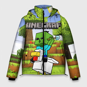 Мужская зимняя куртка 3D с принтом MINECRAFT в городе Новоалтайск, верх — 100% полиэстер; подкладка — 100% полиэстер; утеплитель — 100% полиэстер | длина ниже бедра, свободный силуэт Оверсайз. Есть воротник-стойка, отстегивающийся капюшон и ветрозащитная планка. 

Боковые карманы с листочкой на кнопках и внутренний карман на молнии. | Тематика изображения на принте: minecraft | аид | алмазы | игра майнкрафт | компот | компот. | майнкрафт | нуб | скин