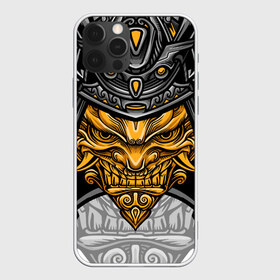 Чехол для iPhone 12 Pro Max с принтом Cyber Samurai в городе Новоалтайск, Силикон |  | Тематика изображения на принте: evil | head | mask | rage | robot | samurai | skull | warrior | арт | воин | гнев | голова | злой | киберпанк | маска | робот | самурай | сёгун | череп | японский