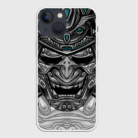 Чехол для iPhone 13 mini с принтом Cyber Samurai в городе Новоалтайск,  |  | Тематика изображения на принте: evil | head | mask | rage | robot | samurai | skull | warrior | арт | воин | гнев | голова | злой | киберпанк | маска | робот | самурай | сёгун | череп | японский