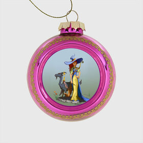 Стеклянный ёлочный шар с принтом Ведьма в городе Новоалтайск, Стекло | Диаметр: 80 мм | Тематика изображения на принте: ведьма | желтый | козел | магия | метла | меч | синий