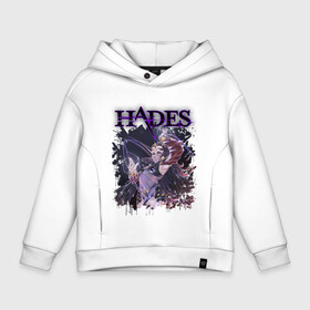 Детское худи Oversize хлопок с принтом Hades Nyx (Z) в городе Новоалтайск, френч-терри — 70% хлопок, 30% полиэстер. Мягкий теплый начес внутри —100% хлопок | боковые карманы, эластичные манжеты и нижняя кромка, капюшон на магнитной кнопке | aid | hades | nyx | roguelike | thanatos | zagreus | аид | гадес | загрей | никс | рогалик | танатос