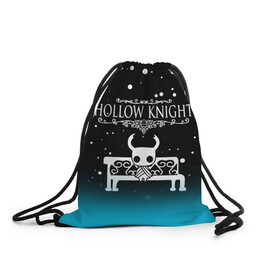 Рюкзак-мешок 3D с принтом HOLLOW KNIGHT в городе Новоалтайск, 100% полиэстер | плотность ткани — 200 г/м2, размер — 35 х 45 см; лямки — толстые шнурки, застежка на шнуровке, без карманов и подкладки | hollow knight | silk song | silksong | босс | ложный рыцарь | матка жужж | силк сонг | холлоу кнайт | холлоу найт
