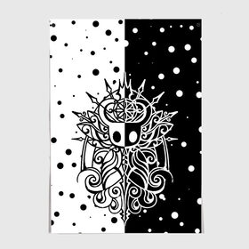 Постер с принтом HOLLOW KNIGHT в городе Новоалтайск, 100% бумага
 | бумага, плотность 150 мг. Матовая, но за счет высокого коэффициента гладкости имеет небольшой блеск и дает на свету блики, но в отличии от глянцевой бумаги не покрыта лаком | hollow knight | silk song | silksong | босс | ложный рыцарь | матка жужж | силк сонг | холлоу кнайт | холлоу найт