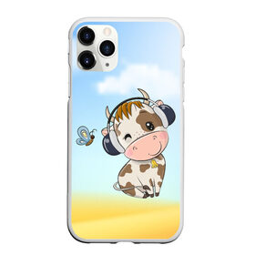 Чехол для iPhone 11 Pro Max матовый с принтом Милый бычок с бабочкой в городе Новоалтайск, Силикон |  | 2021 | 7 января | bull | newyear | santa | бык | быки | бычок | год быка | дед мороз | корова | новогодние каникулы | новогодние праздники | новый 2021 | новый год | новый год 2021 | рождество | сани | санта | санта клаус