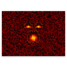 Поздравительная открытка с принтом Minecraft в городе Новоалтайск, 100% бумага | плотность бумаги 280 г/м2, матовая, на обратной стороне линовка и место для марки
 | minecraft | алекс | белый | блоки | ведьма | взрывчатка | визера | волк | гаст | добывать | дракон | зеленый куб | зомби | игра | крафт | крипер | кубики | лошадка | майн | майнкрафт | манкрафт | овечка | оцелот