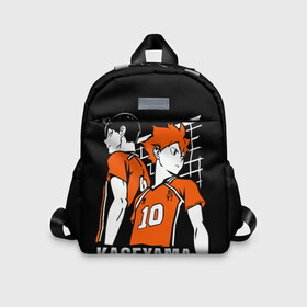 Детский рюкзак 3D с принтом Haikyuu Hinata Kageyama в городе Новоалтайск, 100% полиэстер | лямки с регулируемой длиной, сверху петелька, чтобы рюкзак можно было повесить на вешалку. Основное отделение закрывается на молнию, как и внешний карман. Внутри дополнительный карман. По бокам два дополнительных кармашка | Тематика изображения на принте: anime | haiku | haikuu | haikyu | haikyuu | hinata | kageyama | karasuno | shoe | аниме | атака титанов | ван пис | волейбол | кагеяма | карасуно | наруто | некома | хайку | хината | чиби | шариторидзава | шое