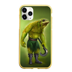 Чехол для iPhone 11 Pro матовый с принтом Bullywug в городе Новоалтайск, Силикон |  | art | жаба | жабалюд | зеленый фон
