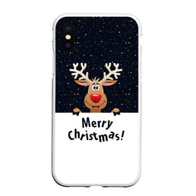 Чехол для iPhone XS Max матовый с принтом Merry Christmas в городе Новоалтайск, Силикон | Область печати: задняя сторона чехла, без боковых панелей | Тематика изображения на принте: christmas | merry christmas | santa claus | дед мороз | ёлка | новогодние олени | новый год | оленёнок бэмби | оленёнок рудольф | орнамент | с новым годом | санта клаус | свитер с оленями | снегурочка | снежинки | узоры