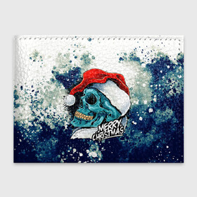 Обложка для студенческого билета с принтом Death Santa в городе Новоалтайск, натуральная кожа | Размер: 11*8 см; Печать на всей внешней стороне | new year | арт | графика | дед мороз | зима | новый год | рождество | санта