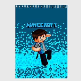 Скетчбук с принтом Minecraft в городе Новоалтайск, 100% бумага
 | 48 листов, плотность листов — 100 г/м2, плотность картонной обложки — 250 г/м2. Листы скреплены сверху удобной пружинной спиралью | Тематика изображения на принте: minecraft | алекс | белый | блоки | ведьма | взрывчатка | визера | волк | гаст | добывать | дракон | зеленый куб | зомби | игра | крафт | крипер | кубики | лошадка | майн | майнкрафт | манкрафт | овечка | оцелот