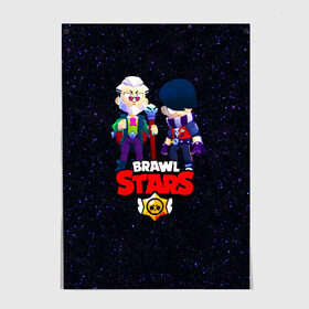 Постер с принтом Brawl Stars в городе Новоалтайск, 100% бумага
 | бумага, плотность 150 мг. Матовая, но за счет высокого коэффициента гладкости имеет небольшой блеск и дает на свету блики, но в отличии от глянцевой бумаги не покрыта лаком | 2021 | byron | crow | edgar | байрон | бравл | бравл стар | бравл старс | ворон | из игры бравл старс | колетт | леон | новогодний бравл старс | новогодняя | новые герои бравл старс | эдгар | эдгард