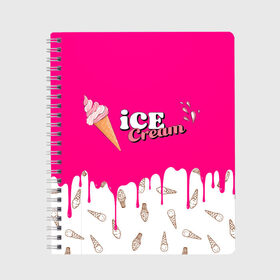 Тетрадь с принтом Ice Cream BlackPink в городе Новоалтайск, 100% бумага | 48 листов, плотность листов — 60 г/м2, плотность картонной обложки — 250 г/м2. Листы скреплены сбоку удобной пружинной спиралью. Уголки страниц и обложки скругленные. Цвет линий — светло-серый
 | blackpink | blink | bts | exo | icecream | jennie | jisoo | korea | kpop | lisa | love | rose | блекпинк | девушки | корея | кпоп | музыка