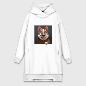 Платье-худи хлопок с принтом Dog в городе Новоалтайск,  |  | art | dog | пёс | собака