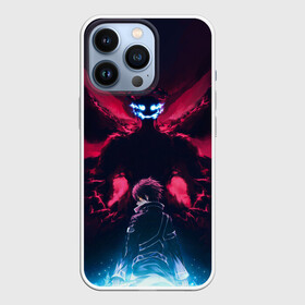 Чехол для iPhone 13 Pro с принтом Kirito спиной в городе Новоалтайск,  |  | Тематика изображения на принте: alice | alicization | asuna | kirito | sao | sword art online | underworld | алиса | алисизация | асуна | кирито | мастера меча онлайн | чёрный мечник | юджио