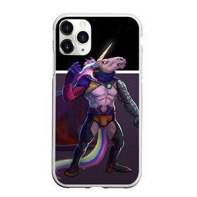Чехол для iPhone 11 Pro Max матовый с принтом Злобный Суперконь в городе Новоалтайск, Силикон |  | единорог | конь | космос | радуга