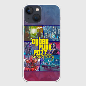 Чехол для iPhone 13 mini с принтом Cyberpunk 2077 Night City в городе Новоалтайск,  |  | city | cyberpunk | night | андроид | антропоморф | ви | джонни | киану | киберпанк | киборг | найт | ривз | робот | сильверхенд | сити | цири