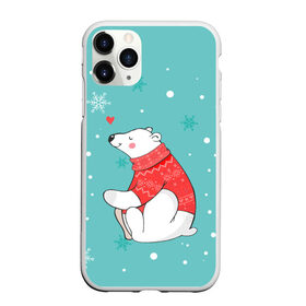 Чехол для iPhone 11 Pro матовый с принтом мишка в городе Новоалтайск, Силикон |  | Тематика изображения на принте: влюбленных | день святого валентина | для двоих | для пар | милый | мишка | парные | подарок