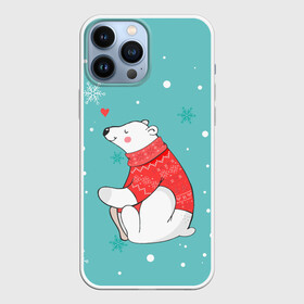 Чехол для iPhone 13 Pro Max с принтом мишка в городе Новоалтайск,  |  | Тематика изображения на принте: влюбленных | день святого валентина | для двоих | для пар | милый | мишка | парные | подарок