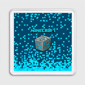 Магнит 55*55 с принтом Minecraft в городе Новоалтайск, Пластик | Размер: 65*65 мм; Размер печати: 55*55 мм | minecraft | алекс | белый | блоки | ведьма | взрывчатка | визера | волк | гаст | добывать | дракон | зеленый куб | зомби | игра | крафт | крипер | кубики | лошадка | майн | майнкрафт | манкрафт | овечка | оцелот