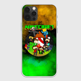 Чехол для iPhone 12 Pro Max с принтом Minecraft в городе Новоалтайск, Силикон |  | Тематика изображения на принте: minecraft | алекс | белый | блоки | ведьма | взрывчатка | визера | волк | гаст | добывать | дракон | зеленый куб | зомби | игра | крафт | крипер | кубики | лошадка | майн | майнкрафт | манкрафт | овечка | оцелот