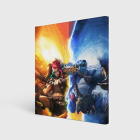Холст квадратный с принтом Mobile Legends Bang Bang в городе Новоалтайск, 100% ПВХ |  | Тематика изображения на принте: bang | legends | mobile | игра