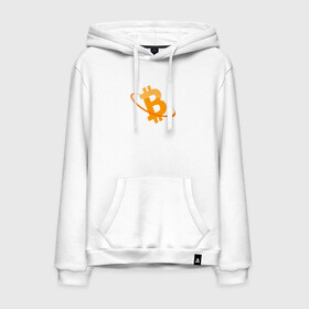 Мужская толстовка хлопок с принтом BITCOIN в городе Новоалтайск, френч-терри, мягкий теплый начес внутри (100% хлопок) | карман-кенгуру, эластичные манжеты и нижняя кромка, капюшон с подкладом и шнурком | bitcoin | btc | биткоин | валюта | деньги | криптовалюта