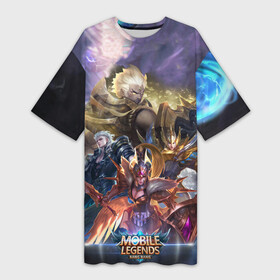 Платье-футболка 3D с принтом Mobile Legends Bang Bang в городе Новоалтайск,  |  | bang | legends | mobile | игра