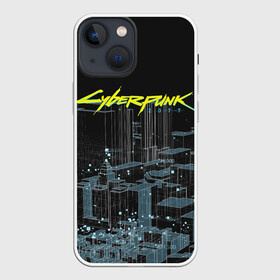 Чехол для iPhone 13 mini с принтом Город CYBERPUNK 2077 в городе Новоалтайск,  |  | 2077 | cyberpunk | cyberpunk 2077 | город | игра | киберпанк | панк