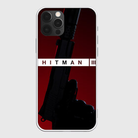 Чехол для iPhone 12 Pro Max с принтом Hitman III в городе Новоалтайск, Силикон |  | hitman | hitman 3 | hitman iii | красный | надпись | пистолет | хитман | хитман 3