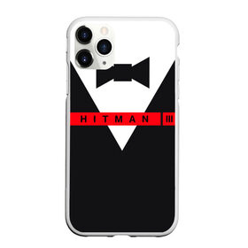 Чехол для iPhone 11 Pro матовый с принтом Hitman III в городе Новоалтайск, Силикон |  | hitman | hitman 3 | hitman iii | бабочка | костюм | красный | надпись | хитман | хитман 3