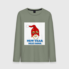 Мужской лонгслив хлопок с принтом Gachimuchi New Year в городе Новоалтайск, 100% хлопок |  | art | gachi | new year | van | ван | гачи | мем