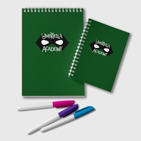 Блокнот с принтом umbrella academy в городе Новоалтайск, 100% бумага | 48 листов, плотность листов — 60 г/м2, плотность картонной обложки — 250 г/м2. Листы скреплены удобной пружинной спиралью. Цвет линий — светло-серый
 | Тематика изображения на принте: academy | umbrella | umbrella academy | адам годли | академия | академия амбрелла | амбрелла | дэвид кастанеда | колм фиори | кэмерон бриттон | мэри джей блайдж
джон магаро | роберт шиэн | том хоппер | эллиот пейдж
