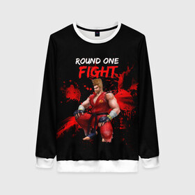 Женский свитшот 3D с принтом Теккен в городе Новоалтайск, 100% полиэстер с мягким внутренним слоем | круглый вырез горловины, мягкая резинка на манжетах и поясе, свободная посадка по фигуре | 1 раунд | paul phoenix | tekken | боец | бои | в бой | железный кулак | пауль | пол феникс | теккен | файтинг