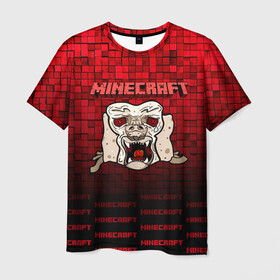 Мужская футболка 3D с принтом Minecraft в городе Новоалтайск, 100% полиэфир | прямой крой, круглый вырез горловины, длина до линии бедер | minecraft | алекс | белый | блоки | ведьма | взрывчатка | визера | волк | гаст | добывать | дракон | зеленый куб | зомби | игра | крафт | крипер | кубики | лошадка | майн | майнкрафт | манкрафт | овечка | оцелот