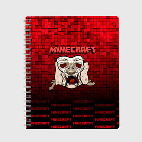 Тетрадь с принтом Minecraft в городе Новоалтайск, 100% бумага | 48 листов, плотность листов — 60 г/м2, плотность картонной обложки — 250 г/м2. Листы скреплены сбоку удобной пружинной спиралью. Уголки страниц и обложки скругленные. Цвет линий — светло-серый
 | minecraft | алекс | белый | блоки | ведьма | взрывчатка | визера | волк | гаст | добывать | дракон | зеленый куб | зомби | игра | крафт | крипер | кубики | лошадка | майн | майнкрафт | манкрафт | овечка | оцелот