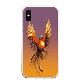 Чехол для iPhone XS Max матовый с принтом Феникс и зола в городе Новоалтайск, Силикон | Область печати: задняя сторона чехла, без боковых панелей | Тематика изображения на принте: fire | flame | зола | огонь | птица | феникс | яйцо