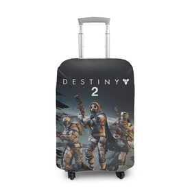 Чехол для чемодана 3D с принтом Destiny 2 Beyond Light в городе Новоалтайск, 86% полиэфир, 14% спандекс | двустороннее нанесение принта, прорези для ручек и колес | beyond | destiny 2 | light | игра | шутера