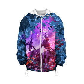 Детская куртка 3D с принтом Destiny 2 Beyond Light в городе Новоалтайск, 100% полиэстер | застежка — молния, подол и капюшон оформлены резинкой с фиксаторами, по бокам — два кармана без застежек, один потайной карман на груди, плотность верхнего слоя — 90 г/м2; плотность флисового подклада — 260 г/м2 | beyond | destiny 2 | light | игра | шутера