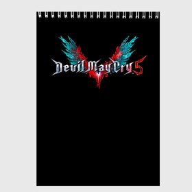 Скетчбук с принтом Devil May Cry в городе Новоалтайск, 100% бумага
 | 48 листов, плотность листов — 100 г/м2, плотность картонной обложки — 250 г/м2. Листы скреплены сверху удобной пружинной спиралью | 3d. | demon | devil | devil may cry 5 | games | демон | дьявол | игры