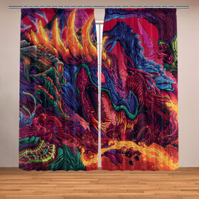 Фотошторы с принтом HYPER BEAST в городе Новоалтайск, Блэкаут (светозащита 90%) / Габардин (светозащита 40% | 2 полотна шириной по 145 см; Высота 200-300 см; Крепление: шторная лента (на крючки); | awp | counter strike | cs go | game | hyper beast | skin | swat | terrorist | warning | авп | автомат | винтовка | дракон | игры | компьютерная игра | контер страйк | контр страйк | кс го | монстр | оружие | скин | спецназ | хайпер бист