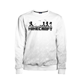 Детский свитшот 3D с принтом Minecraft в городе Новоалтайск, 100% полиэстер | свободная посадка, прямой крой, мягкая тканевая резинка на рукавах и понизу свитшота | Тематика изображения на принте: minecraft | алекс | белый | блоки | ведьма | взрывчатка | визера | волк | гаст | добывать | дракон | зеленый куб | зомби | игра | крафт | крипер | кубики | лошадка | майн | майнкрафт | манкрафт | овечка | оцелот