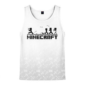 Мужская майка 3D с принтом Minecraft в городе Новоалтайск, 100% полиэстер | круглая горловина, приталенный силуэт, длина до линии бедра. Пройма и горловина окантованы тонкой бейкой | Тематика изображения на принте: minecraft | алекс | белый | блоки | ведьма | взрывчатка | визера | волк | гаст | добывать | дракон | зеленый куб | зомби | игра | крафт | крипер | кубики | лошадка | майн | майнкрафт | манкрафт | овечка | оцелот