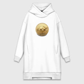 Платье-худи хлопок с принтом BITCOIN в городе Новоалтайск,  |  | bitcoin | btc | биткоин | валюта | деньги | криптовалюта