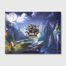 Альбом для рисования с принтом Mobile Legends Bang Bang в городе Новоалтайск, 100% бумага
 | матовая бумага, плотность 200 мг. | adventure | mobile | smile | арты | герои | легенда | мобайл | мобил | облики | персонаж | скин