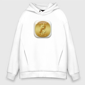 Мужское худи Oversize хлопок с принтом BITCOIN в городе Новоалтайск, френч-терри — 70% хлопок, 30% полиэстер. Мягкий теплый начес внутри —100% хлопок | боковые карманы, эластичные манжеты и нижняя кромка, капюшон на магнитной кнопке | bitcoin | btc | биткоин | валюта | деньги | криптовалюта