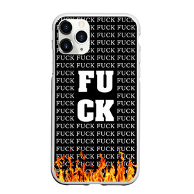 Чехол для iPhone 11 Pro Max матовый с принтом F*CK F*CK F*CK в городе Новоалтайск, Силикон |  | black and white | censorship | fire | lettering | obscene words | uncensored | надписи | неценузурный | огонь | темный | черный и белый