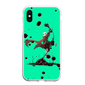Чехол для iPhone XS Max матовый с принтом Undertale в городе Новоалтайск, Силикон | Область печати: задняя сторона чехла, без боковых панелей | game | games | undertale | андертеил | андертэйл | игра | игры | приключения | скелет