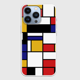 Чехол для iPhone 13 Pro с принтом Color blocking в городе Новоалтайск,  |  | geometry | retro | retro style | stripes | urban | vintage | абстракция | винтаж | геометрические | геометрия | городской | девяностые | искусство | клетка | колор блок | линии | мондриан | полосатый | полоска | полосы